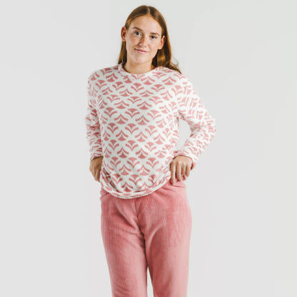 pijama coral malva Etea