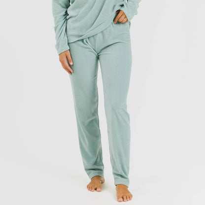 Pijama polar Frosty verde tiffany