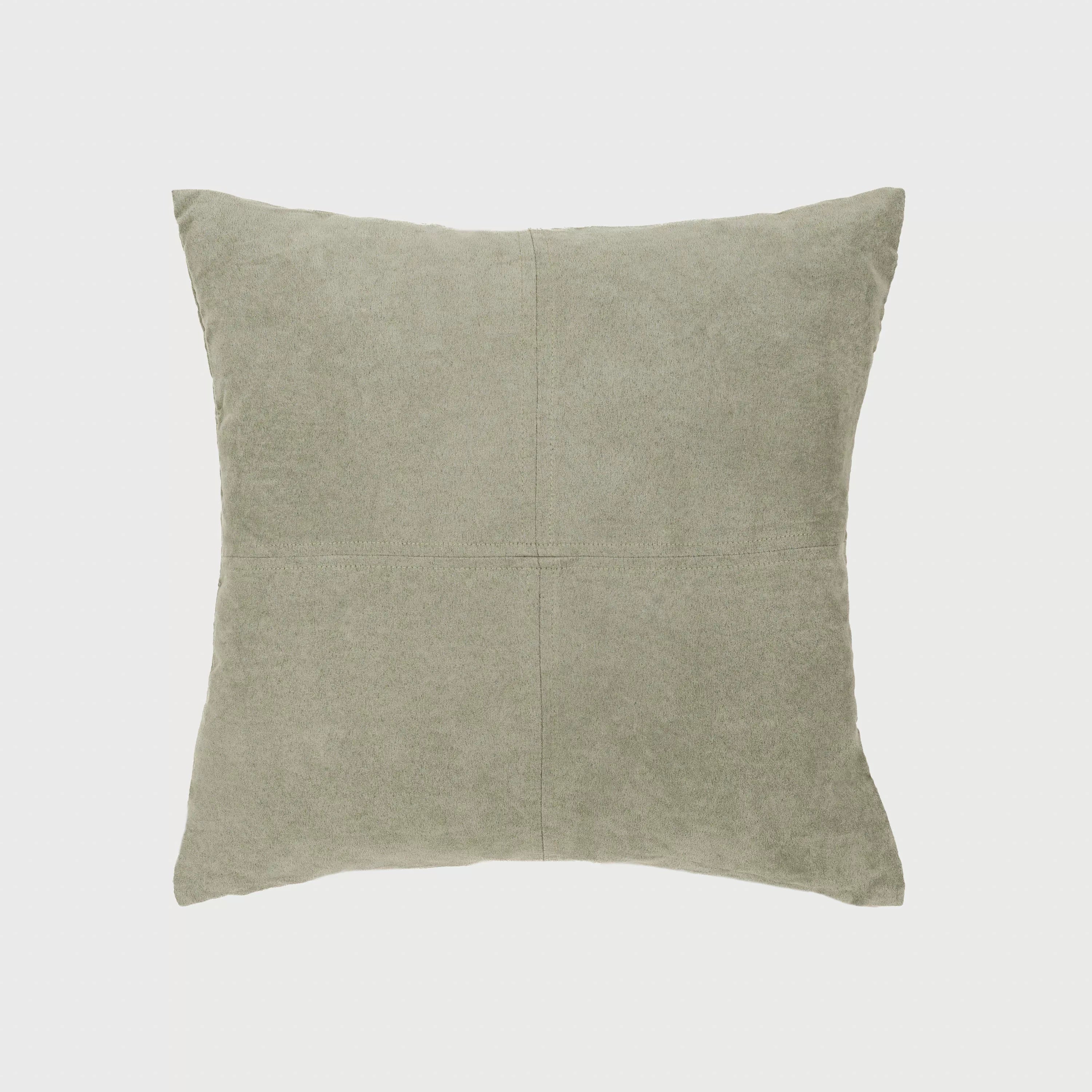 Almofada quadrada em camurça macia - capa + enchimento