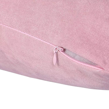 Almofada quadrada em camurça macia - capa + enchimento