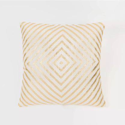 Cojín cuadrante algodón Diamante liso 45x45 - funda + relleno