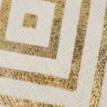 Cojín cuadrante algodón Diamante liso 45x45 - funda + relleno