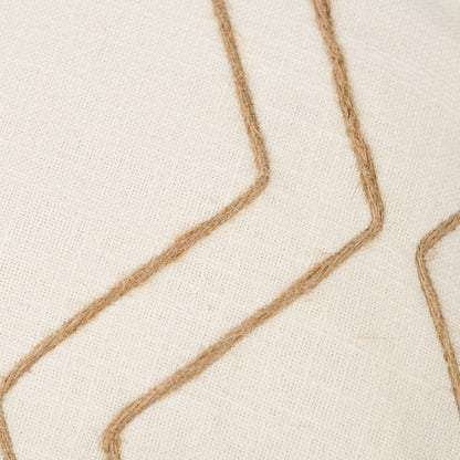 Cojín cuadrante algodón Zig liso 45x45 - funda + relleno