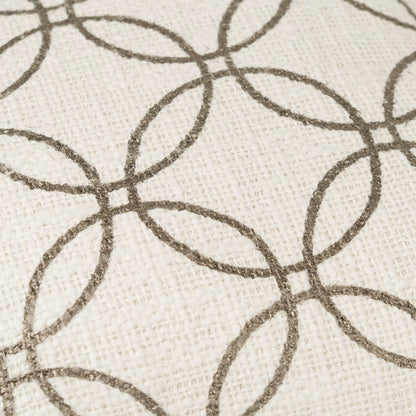 Almofada quadrada de algodão, formato circular liso, 45x45 cm - capa + enchimento