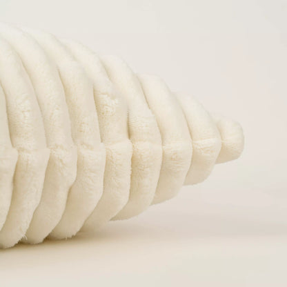 Almofada quadrada de veludo cotelê com listras lisas, 45x45 cm - capa + enchimento