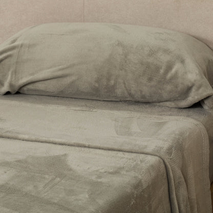 Conjunto de lençóis lisos de lã coral