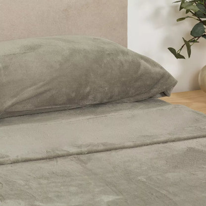 Jogo de lençóis veludo liso