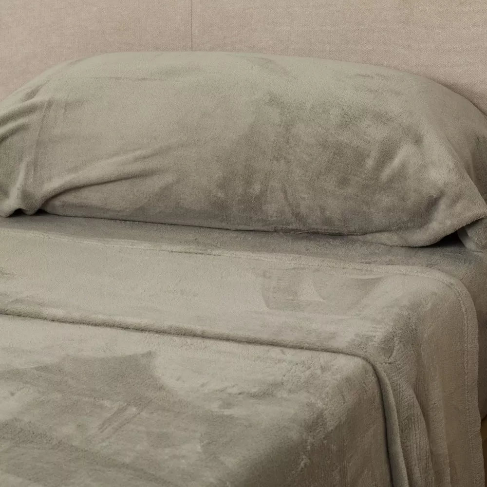 Jogo de lençóis veludo liso