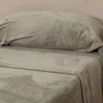 Jogo de lençóis veludo liso
