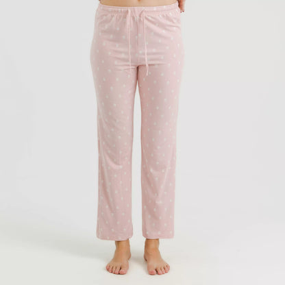 Pijama largo mujer soft Baby rosa palo