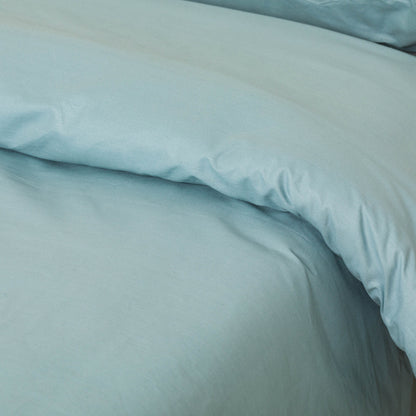 Capa de edredom lisa de algodão