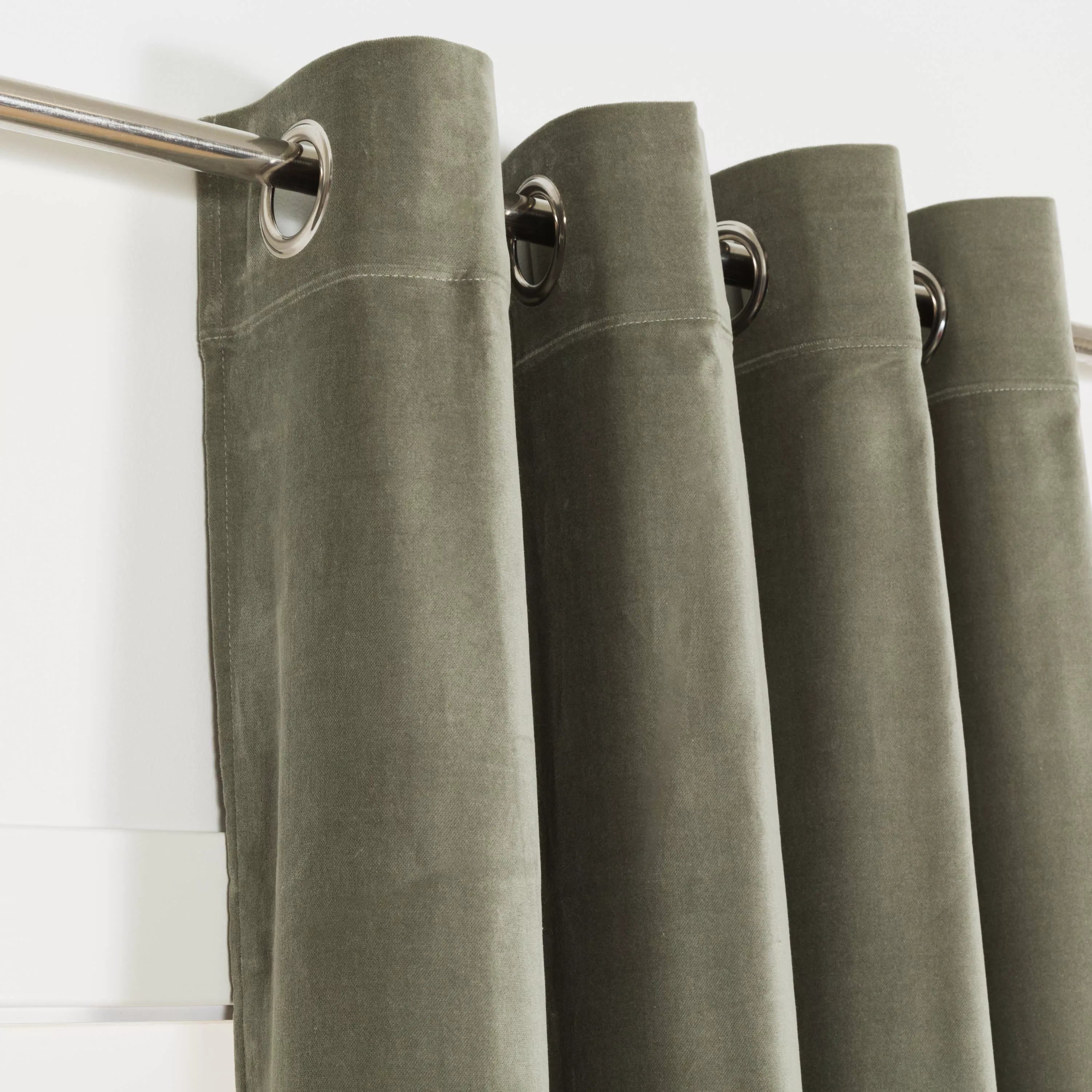 cortina de veludo de algodão