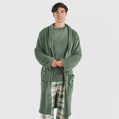 Roupão masculino coral