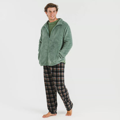 Moletom masculino liso coral