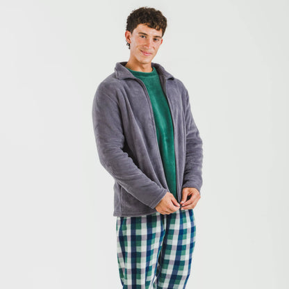 Moletom masculino liso coral