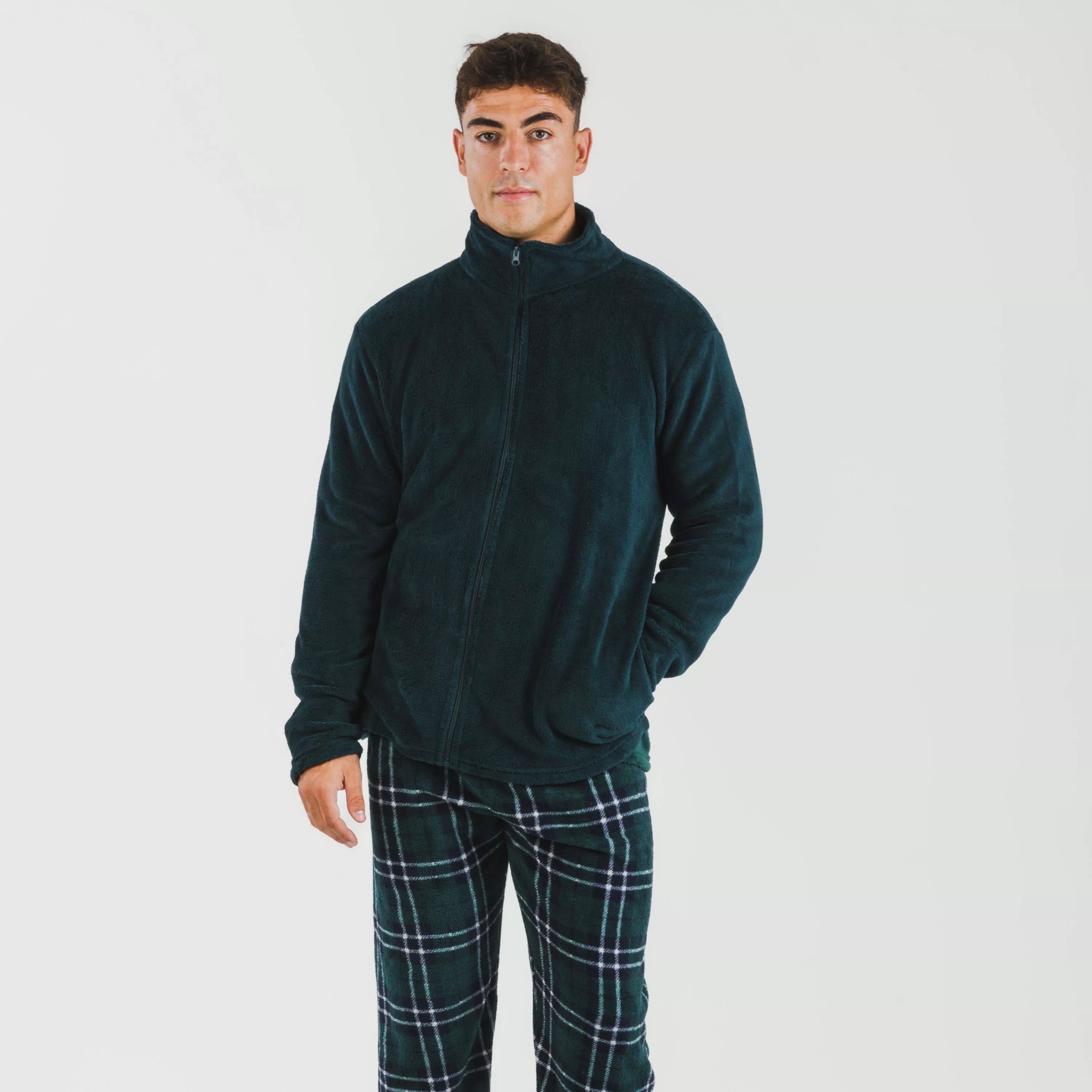 Moletom masculino liso coral