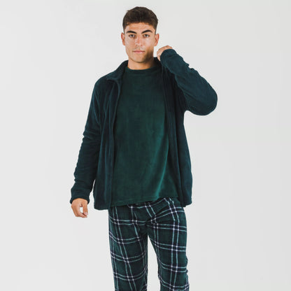 Moletom masculino liso coral