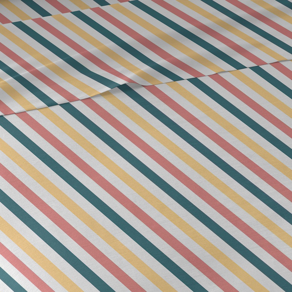 Jogo de lençóis listrados Laia