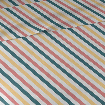 Jogo de lençóis listrados Laia