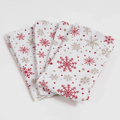 Conjunto de 4 guardanapos de inverno