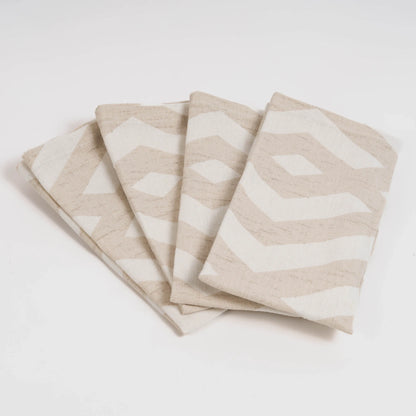 Conjunto de 4 guardanapos Nela