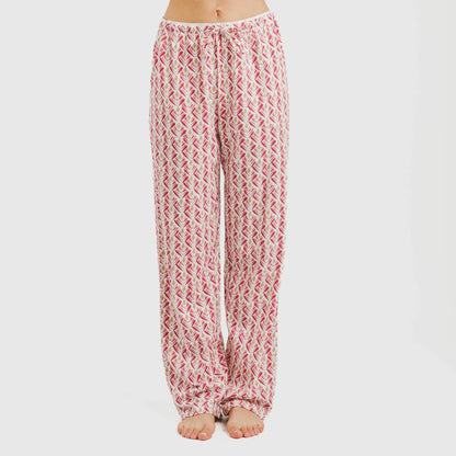 Pijama largo algodón Eurico marsala