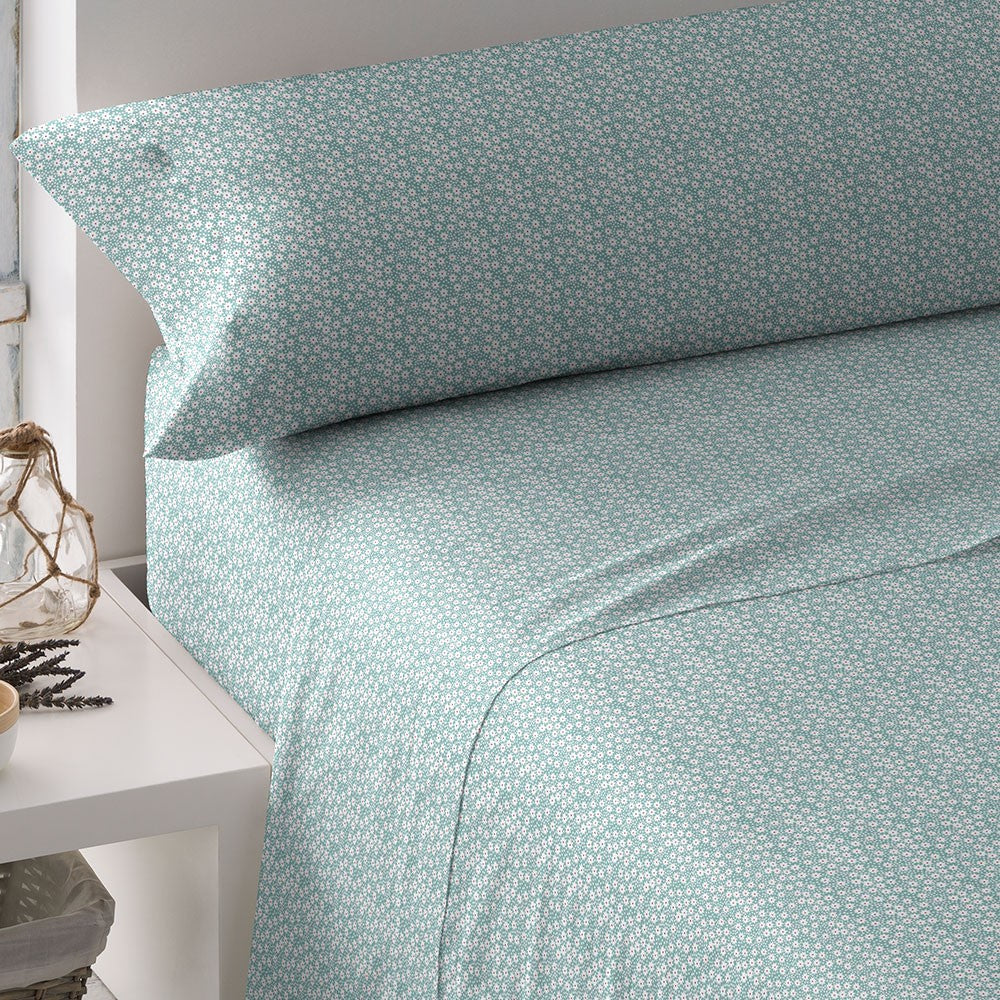 Conjunto de lençóis de algodão Tiffany verde Maddy