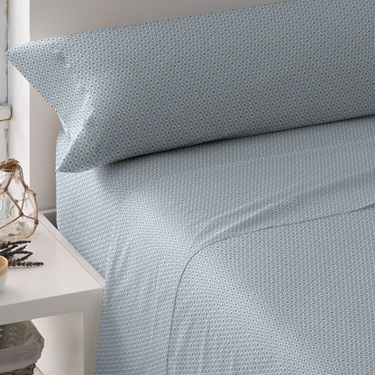 Jogo de lençóis de algodão índigo vibrante