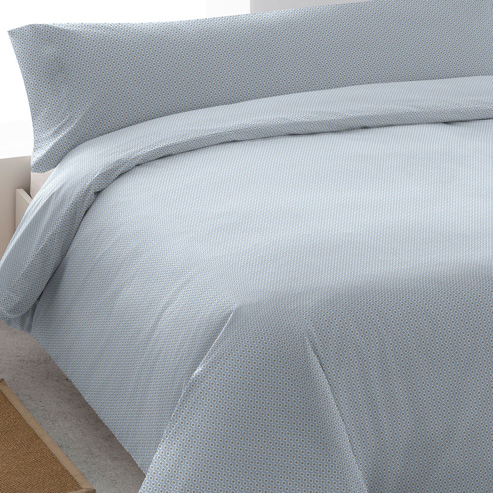 Capa de edredom de algodão índigo vibrante