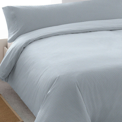 Capa de edredom de algodão índigo vibrante