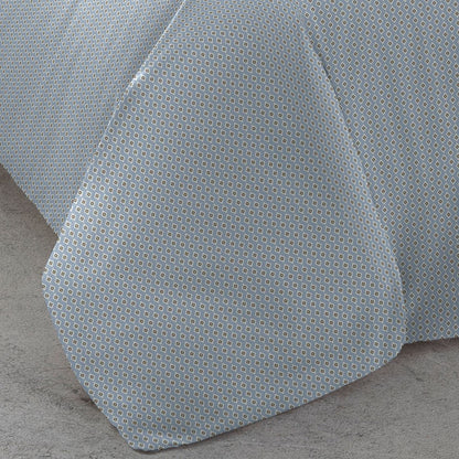 Capa de edredom de algodão índigo vibrante