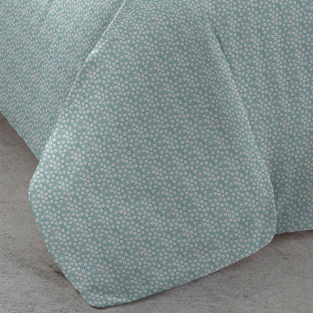 Capa de edredom Tiffany em algodão verde Maddy