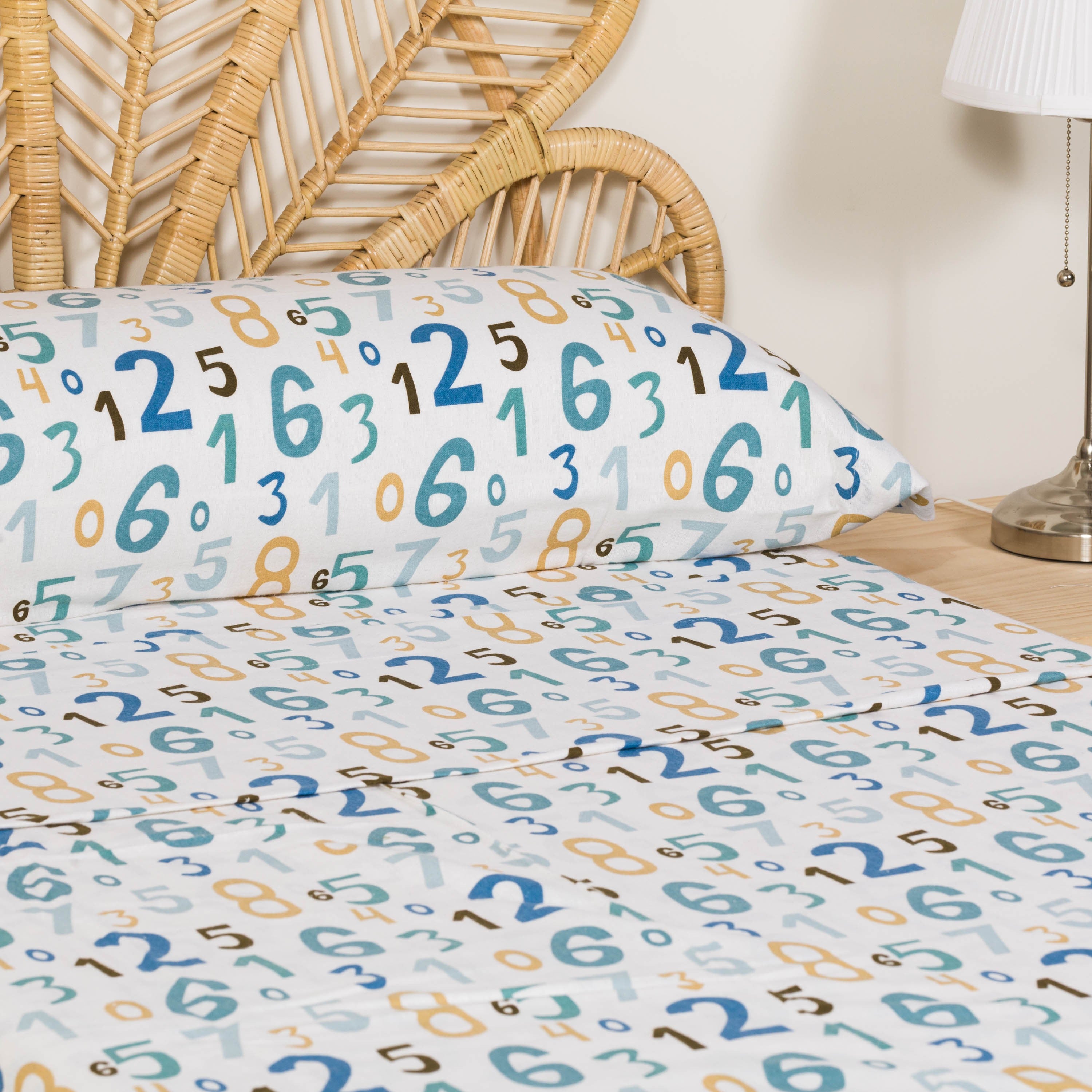 Juego de sábanas franela Numbers