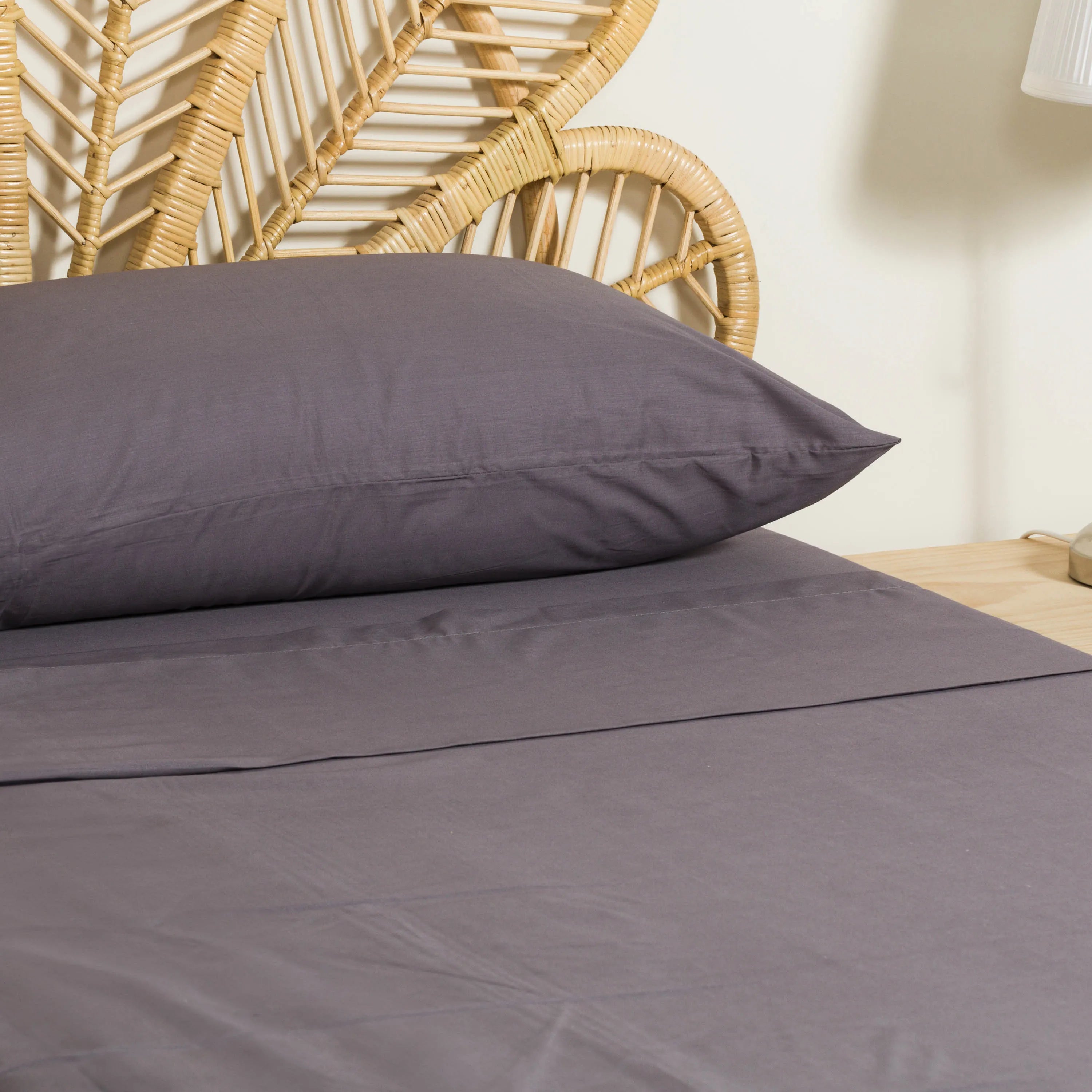 Jogo de lençóis algodão percal lisos