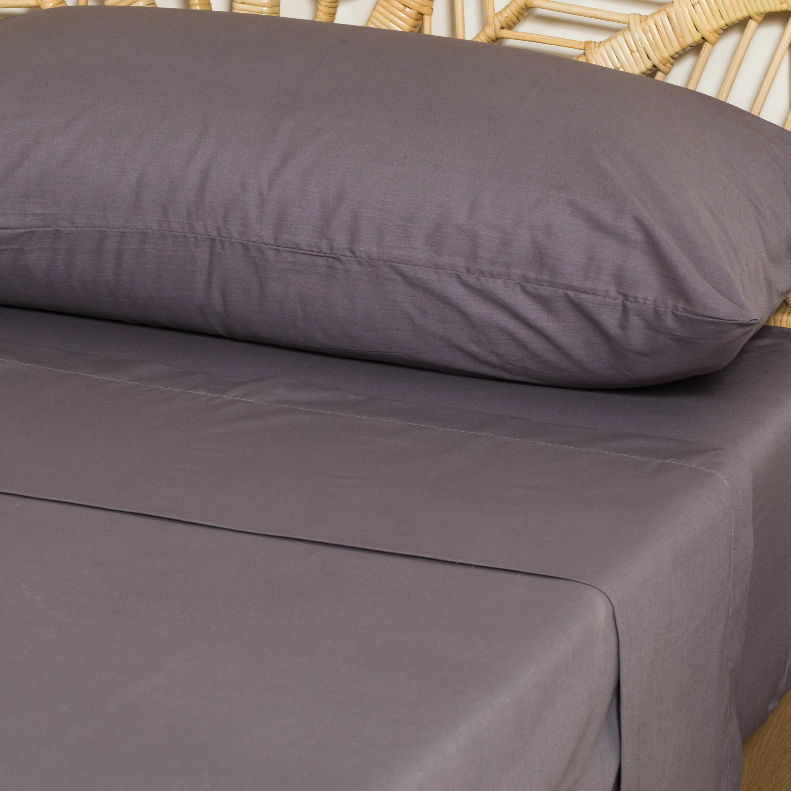 Jogo de lençóis algodão percal lisos