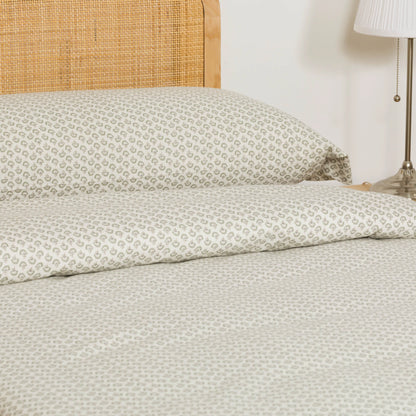 Capa de edredão flanela Diana verde tiffany