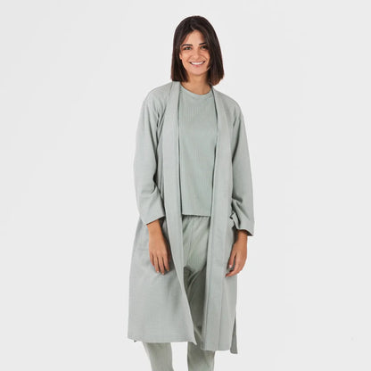 roupão liso com estampa de waffle