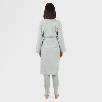 roupão liso com estampa de waffle