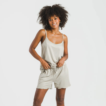 Pijama feminino de alças finas e macio da Susanita Arena