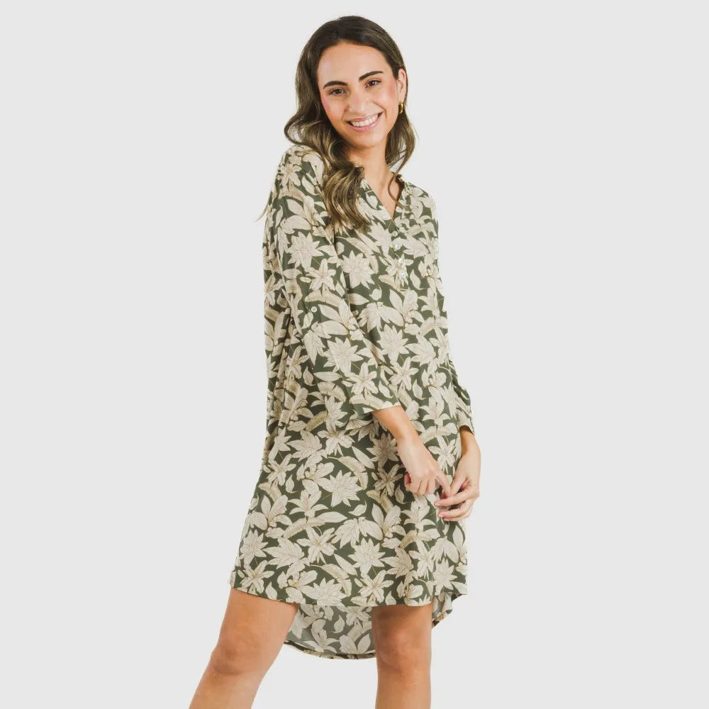 Camisola de viscose de caça verde Charamo