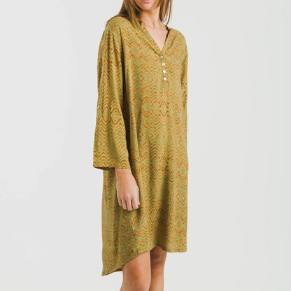 Camisola de caça Silda em viscose verde