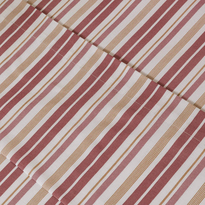 Jogo de lençóis algodão Raya Calendula rosa