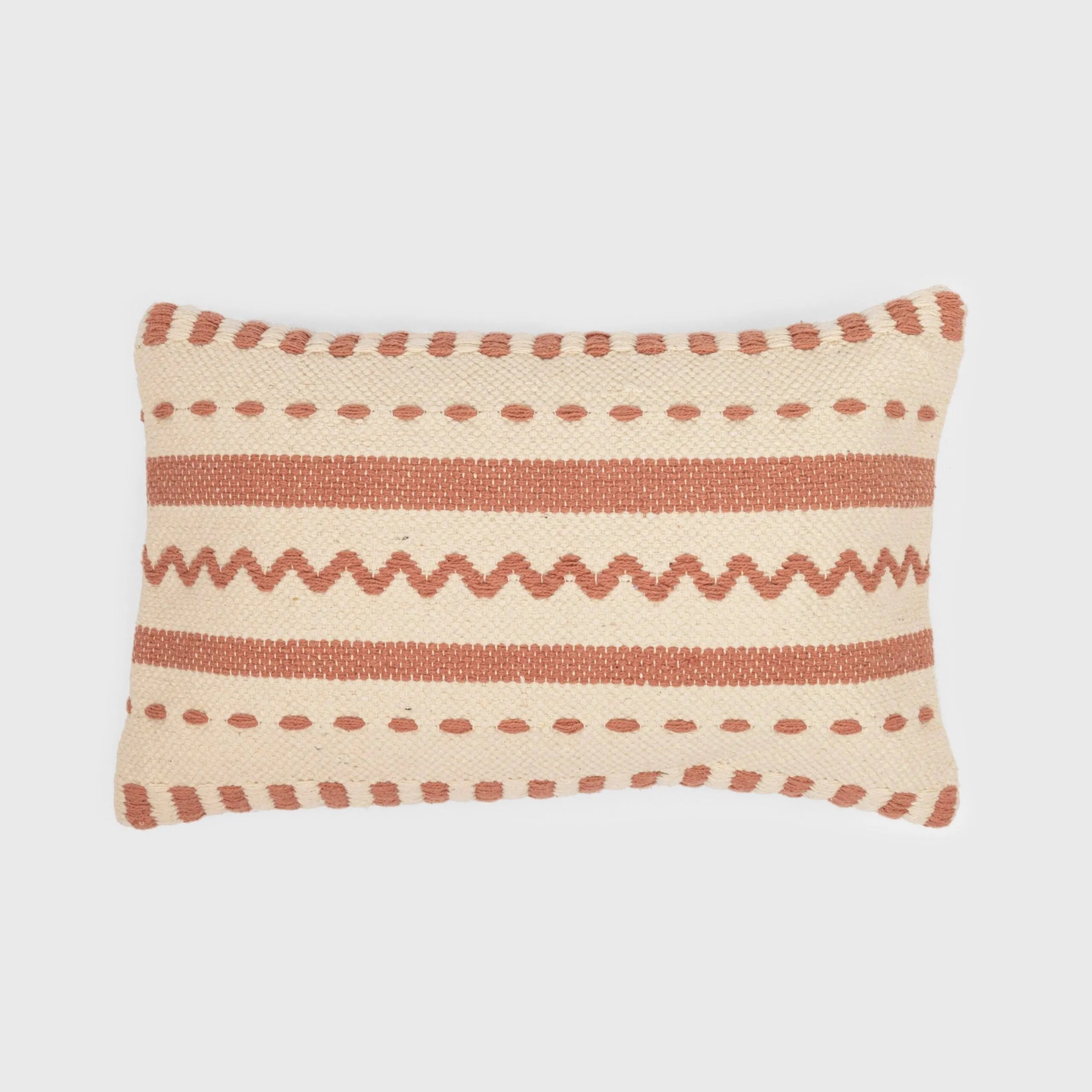 Almofada retangular Leito em algodão 30x50 - capa + enchimento