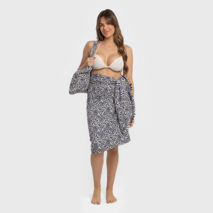 PACOTE DE TOALHA PAREO + BOLSA LATERAL