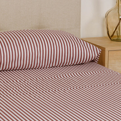 Jogo de lençóis algodão Raya Corina bordeaux