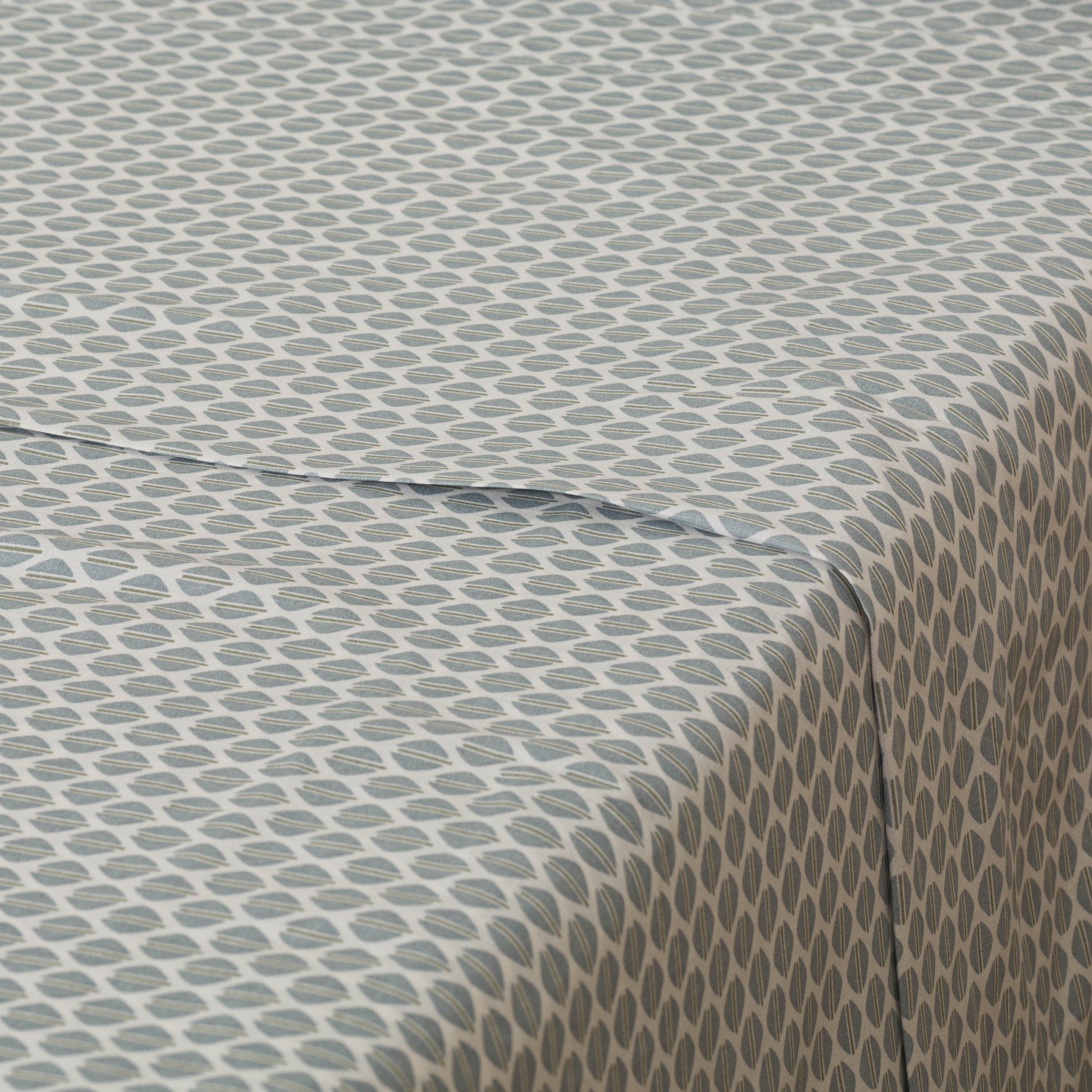 Conjunto de lençóis de algodão percal Dune Indigo