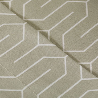 Juego de sábanas algodón percal Yolanda verde