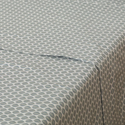 Jogo de lençóis algodão percal Dune azul indigo