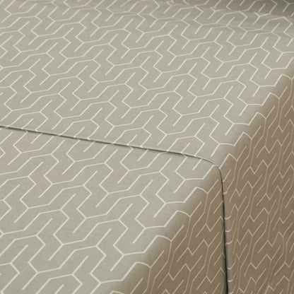 Jogo de lençóis algodão percal Yolanda verde