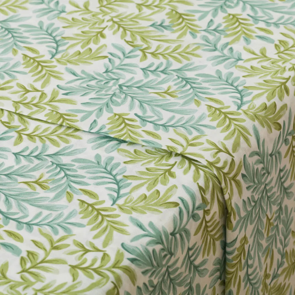 Jogo de lençóis algodão percal Zafra verde